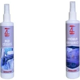 Resim 4e Care Yağmur Kaydırıcı+Buz Çözücü 2+2 Aracım Kışa Hazır Paketi Cam Suyu 1lt+Buz Kazıcı 
