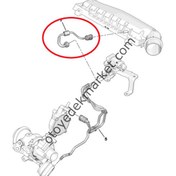 Resim Citroen C4 (2021-2024) 1.2 Benzinli Turbo Elektrovana Borusu / Hortumu (Orijinal) 