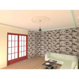 Resim MOTİFPİYER Lamba Tavan Göbeği-Yuvarlak-18-86cm-Dış Çitalı 