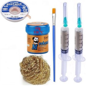 Resim Havya Ucu Temizleme Lehim Solder Paste 138 C 42g Flux Lehim Toplama Cp-3015 Lehim Emme Teli 3,0 Mm St01 