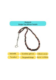 Resim Yıldız Doğal Taş Rodanit 6mm 99luk Doğal Taş Tesbih 