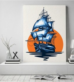 Resim Bk Gift Gemi Tasarımlı Kanvas Tablo 50X70Cm-1 