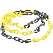 Resim Mfk 6 Mm Plastik Zincir Sarı Siyah 10 Metre 