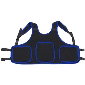 Resim Suntek Çocuk Motosiklet Göğüs Koruyucu Yelek Mavi 