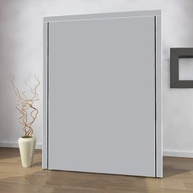 Resim Beyaz Pazar Bez Dolap Yorgan Hurcu Metal Profilli Portatif Bez Dolap Gri 