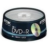 Resim TDK DVD -/ R 16X 4.7 GB 25 li Cake Box 