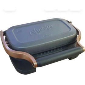 Resim Allians Mini Izgara ve Tost Makinesi, Antrasit, Kompakt ve Pratik Kullanım 