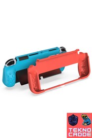 Resim Beboncool TNS-1142 El Destekli Grip Tasarım Nintendo Switch OLED Koruyucu Kılıf 