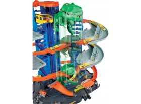 Resim Hot Wheels Ultimate Garage GJL14 Çok Katlı Garaj ve Robotik T-Rex Özellikli Dayanıklı Plastik Oyuncak Araba Seti – Çocuklar İçin 