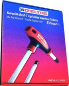 Resim İzeltaş 4921 00 8108 Yuvarlak Başlı T Tipi Allen Anahtar Takımı 