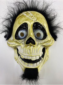 Resim azrlyaonline Siyah Peluş Saçlı Coco Hector Rivera Maskesi 25x23 cm (5224) 