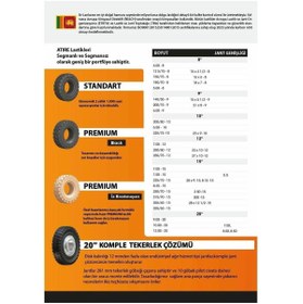 Resim ATİRE 4.00-8 Achiever Segmanlı Dolgu Forklift Lastiği 