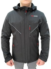 Resim PRORIDER Shark Softshell Motosiklet Montu Korumalı Siyah 
