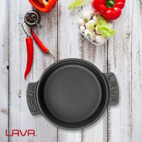 Resim , Pişirme Kabı, Lv Eco Gv 11, Yuvarlak Güveç, Çap 11 Cm, Dökme Demir, Siyah 