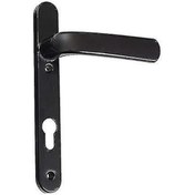 Resim Dış Kapılar, Yaylı Kapı Kolu Ve Çift Cam İçin 1 Çift Siyah Pvc Kapı Kolu Seti 