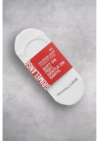 Resim Grimelange MOLIMO Erkek Organik Pamuklu 3 Lü Paket Beyaz Çorap 