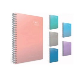 Resim Thebook Spirals Spiralli Sert Kapak Not Defteri 17x24cm 100 Yaprak Çizgili 5513 Karışık Renk Karışık 