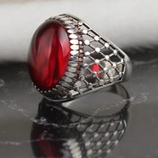 Resim KsrModa Zirkon Taşlı 925 Ayar Erkek Gümüş Yüzük 