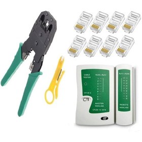 Resim Network Cat5Cat6 Sıkma Pense+50 Adet Cat5Cat6 Jak + Test Cihazı 