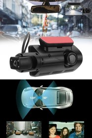 Resim Buffer ® Araç İçi & Dışı Çift Lensli WiFi Kamera – 1080P HD,Gece Görüşlü, G-Sensörlü DVR Dashcam 