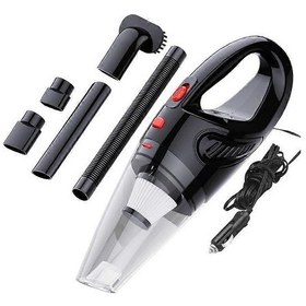 Resim 4'ü 1 Arada Araba Elektrikli Süpürgesi Taşınabilir El Tipi Kablosuz Mini Elektrikli Süpürge Araba Temizliği İçin Siyah 