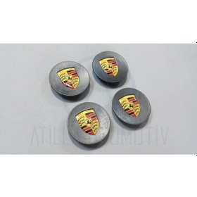 Resim 4 x PORSCHE PANAMERA 970-971 ÇELİK JANT GÖBEK SETİ 77MM FÜME 