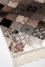 Resim Alanur Home Eko Trend Djt Yıkanabilir Kaymaz Taban 3 Lü Yatak Odası Takımı Mu120 Patchwork Kahve 