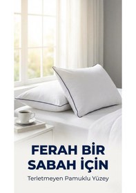 Resim 2 Adet Anti-alerjik Nano Jel Yastık 50x70 Yıkanabilir Pamuk Çok Renkli 