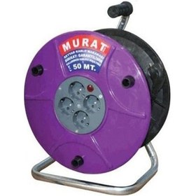Resim Seyyar Kablo Makaralı Uzatma Kablosu 3x2,5 Mm 50 Mt 50 M 