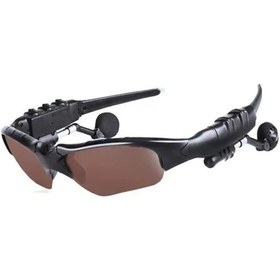 Resim Stereo Kulaklık Kablosuz Mikrofonlu Kulaklık Gözlük Sürüş İçin Güneş Gözlüğü Brown 