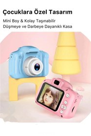 Resim Carlburn Yeni Nesil Çocuk Dijital Mini Fotoğraf Video Makine Erkek Kız Çocuklar 1080p HD Ekran Kamera Selfie 