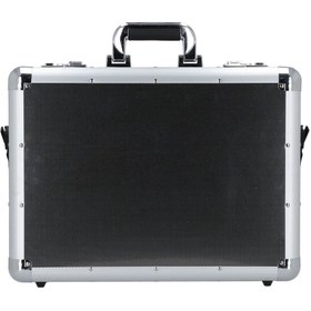 Resim 45 cm Carbon Optik Alüminyum Laptop Bölmeli Evrak Çantası Organizerli 