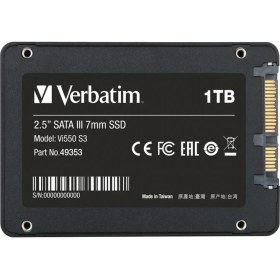 Resim Verbatim Vi550 S3 1TB 520MB-400MB SATA3 SSD 