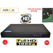 Resim 2Mp 1080 Full Hd H265+Pl Güvenlik Kayıt Cihazı 250 Gb Hdd İçinde 