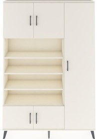 Resim Arges Dolap 11 Raflı 5 Kapaklı 132x30x195 Aytaşı-aytaşı/aytaşı Aytaşı 