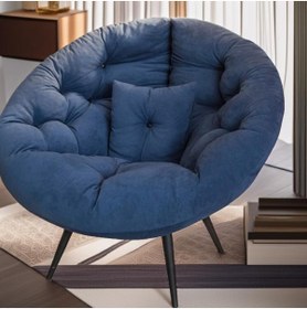 Resim AVYNA Elite Milano Modern Tekli Berjer – Ergonomik Dinlenme ve Okuma Koltuğu | Lüks Tay Tüyü Döşeme 