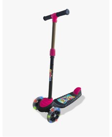 Resim hak-iş oyuncak Swing Işıklı 3 Tekerlekli Scooter Pembe 