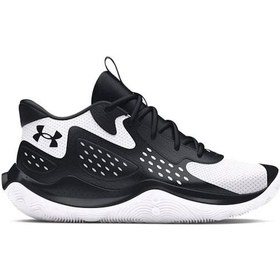 Resim Under Armour Jet '23 Erkek Siyah Basketbol Ayakkabısı 3026634-006 Siyah - Beyaz 
