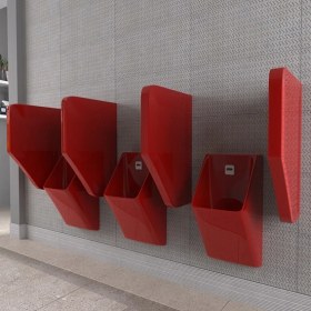 Resim Lucco Loop 45 Cm Pisuvar Ara Bölme Kırmızı 