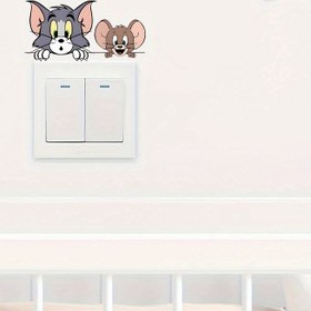 Resim 1 adet Duvar Çıkartması Sticker - Modern Karikatür Tasarımı ile Kırmızı Kalpler ve Yıldızlar, Kendinden Yapışkanlı PVC Dekor, Yatak Odası, Oturma Odası, Banyo, Mutfak için - İç/Dış Mekan Kullanımı, Tatiller ve Doğum Günleri için Mükemmel Hediye, Yatak Odası Duvar Dekoru, Eğlenceli Ev Aksesuarı, Kolay Uygulama Sticker 