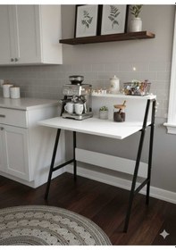 Resim Ayz Piyano Çalışma Masası Çocuk Masası Oyuncu Masası Kahve Köşesi Çok Amaçlı Masa Siyah - Beyaz Siyah - Beyaz 