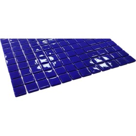 Resim MozaiKristaL Tüm Yaşam Alanlarının Tüm Yüzeyleri İçin Mavi Cam Mozaik. Taş Ölçüsü: 25X25 Mm. File Ölçüsü: 31.5X31.5 Cm. ( 1 Koli = 1 m2 Fiyatıdır ) 