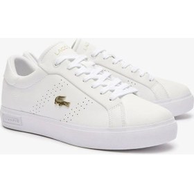 Resim Lacoste Powercourt Kadın Beyaz Sneaker Beyaz 