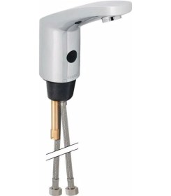 Resim Geberit Type 185 Fotoselli Lavabo Bataryası Çift Su Girişli Pilli 116.245.21.1 Krom 