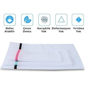 Resim 3 Adet Sütyen/iç Çamaşırı Ve Bebek Kıyafet Ayakkabı Sütyen Yıkama Filesi Valiz Düzenleyici Torba Tr Diğer 