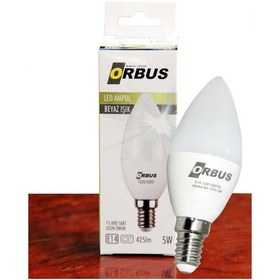 Resim Orbus 5W E14 425 Lm Beyaz Led Mum Ampul 