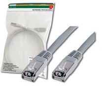Resim DK-1531-150 Digitus CAT 5e SF-UTP Patch Kablosu, 15 metre, AWG 26/7, gri renk 