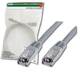 Resim DK-1531-150 Digitus CAT 5e SF-UTP Patch Kablosu, 15 metre, AWG 26/7, gri renk 