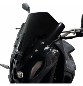 Resim GP Kompozit Yamaha MT-07 2021-2023 Uyumlu Ön Cam Füme 30 cm 