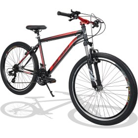 Resim Sarissa Moon 26" Jant Ön Amortisörlü Shimano 21 Vites Wake Gidon V Fren Dağ Bisikleti Siyah Kırmızı 
